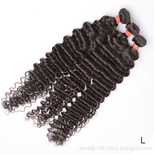 YesWigs Virgin Cuticle Aligned Human Hair Bundles Extensions 10A Grade Raw Brazilian Human Hair Weave Bundles Vendor